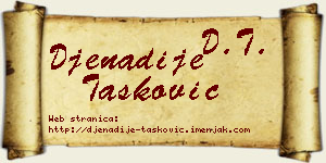 Đenadije Tasković vizit kartica